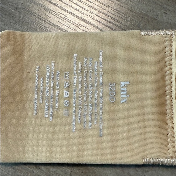 knix | Wing woman Seamless Tan Sand Bra - 32DD - Picture 4 of 7